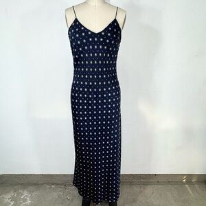 Anine Bing Navy Patterned Maxi Dress